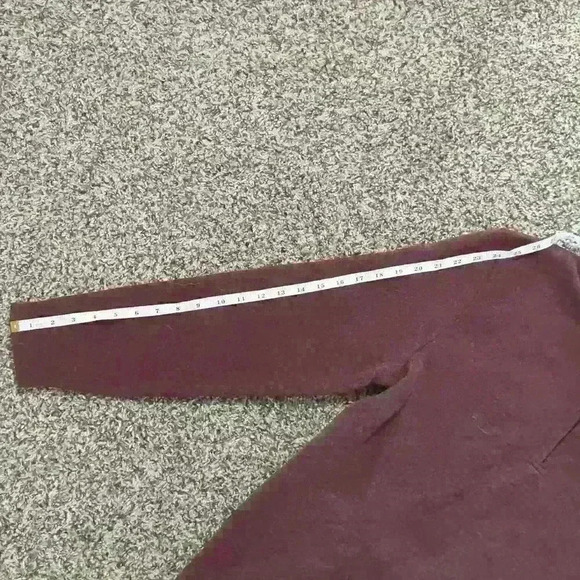 Small Beverly Hills Polo Club 100% Polyester Heather Red Long Sleeve Sweater - Picture 11 of 13